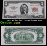 1953 $2 Red Seal United States Note Grades Choice AU/BU Slider