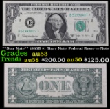 **Star Note** 1963B $1 'Barr Note' Federal Reserve Note Grades Select AU