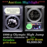 Proof ***Auction Highlight*** 1996-p Olympic High Jump Modern Commem Dollar $1 Graded GEM++ Proof De