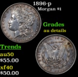 1896-p Morgan Dollar $1 Grades AU Details