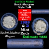 Buffalo Nickel Shotgun Roll in Bell Telephone Wrapper 1925 & d Mint Ends