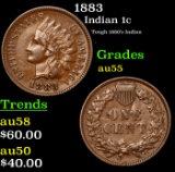 1883 Indian Cent 1c Grades Choice AU