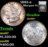 1885-o Morgan Dollar $1 Graded by SEGS ms66+.