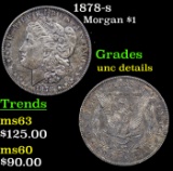 1878-s Morgan Dollar $1 Grades Unc Details