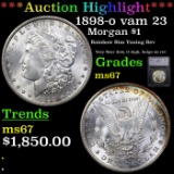 ***Auction Highlight*** 1898-o Morgan Dollar vam 23 1 Graded ms67 By SEGS (fc)