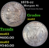 1878-cc Morgan Dollar $1 Grades Select Unc