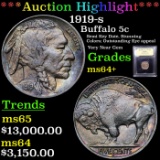 ***Auction Highlight*** 1919-s Buffalo Nickel 5c Graded Choice+ Unc BY USCG (fc)