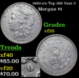 1882-o/s Top 100 Morgan Dollar Vam 3 $1 Grades vf++
