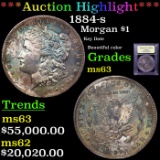 ***Auction Highlight*** 1884-s Morgan Dollar 1 Graded Select Unc By USCG (fc)