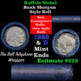 Buffalo Nickel Shotgun Roll in Bell Telephone Wrapper 1923 & d Mint Ends