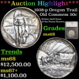 ***Auction Highlight*** 1938-p Oregon Trail Old Commem Half Dollar 50c Graded ms68 By SEGS (fc)
