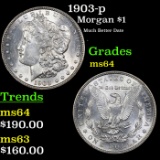 1903-p Morgan Dollar $1 Grades Choice Unc