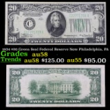 1934 $20 Green Seal Federal Reserve Note Philadelphia, PA Grades Choice AU/BU Slider