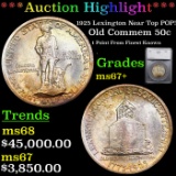 ***Auction Highlight*** 1925 Lexington Old Commem Half Dollar Near Top POP! 50c Graded ms67+ By SEGS