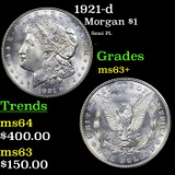 1921-d Morgan Dollar $1 Grades Select+ Unc
