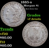 1885-s Morgan Dollar $1 Grades vf details