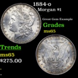 1884-o Morgan Dollar $1 Grades GEM Unc