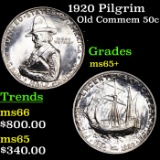 1920 Pilgrim Old Commem Half Dollar 50c Grades GEM+ Unc