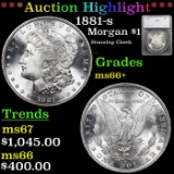 ***Auction Highlight*** 1881-s Morgan Dollar 1 Graded ms66+ By SEGS (fc)