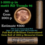 Shotgun Lincoln 1c roll, 2001-p 50 pcs Brandt Wrapper