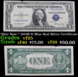 *Star Note * 1935E $1 Blue Seal Silver Certificate Grades vf+