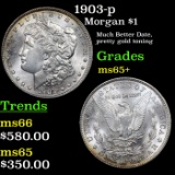 1903-p Morgan Dollar $1 Grades GEM+ Unc