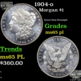 1904-o Morgan Dollar $1 Grades GEM Unc PL
