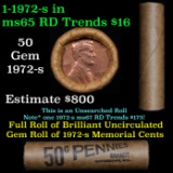 Shotgun Lincoln 1c roll, 1972-s 50 pcs Brandt Wrapper