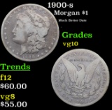 1900-s Morgan Dollar $1 Grades vg+