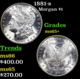 1881-s Morgan Dollar $1 Grades GEM+ Unc
