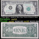**Star Note** 1963B $1 'Barr Note' Federal Reserve Note Grades Select AU