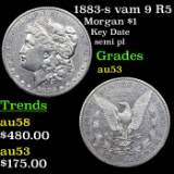 1883-s Morgan Dollar vam 9 R5 $1 Grades Select AU