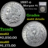1897-o Morgan Dollar $1 Graded ms62 details By SEGS