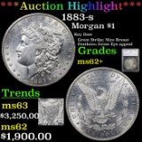 ***Auction Highlight*** 1883-s Morgan Dollar $1 Graded ms62+ By SEGS (fc)