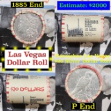 ***Auction Highlight*** Full Morgan/Peace Casino Las Vegas Horseshoe silver $1 roll $20, 1885 & P en
