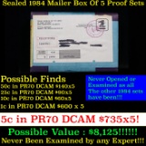 Original sealed box 5- 1984 United States Mint Proof Sets