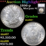 ***Auction Highlight*** 1896-p Morgan Dollar 1 Graded ms66+ By SEGS (fc)
