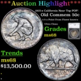 ***Auction Highlight*** 1925-s California Old Commem Half Dollar Near Top POP! 50c Graded ms68 By SE