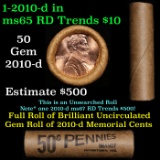 Shotgun Lincoln 1c roll, 2010-d 50 pcs Brandt Wrapper