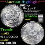 ***Auction Highlight*** 1901-p Morgan Dollar 1 Graded ms63 By SEGS (fc)