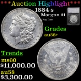 ***Auction Highlight*** 1884-s Morgan Dollar 1 Graded au58+ By SEGS (fc)