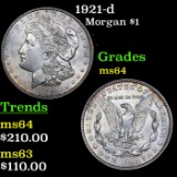 1921-d Morgan Dollar $1 Grades GEM+ Unc