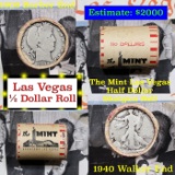 ***Auction Highlight*** Old Casino 50c Roll $10 Halves Las Vegas Casino The Mint 1909 Barber & 1940