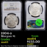 NGC 1904-o Morgan Dollar $1 Graded ms63 By NGC
