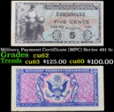 Military Payment Certificate (MPC) Series 481 5c Grades Choice CU