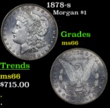 1878-s Morgan Dollar $1 Grades GEM+ Unc