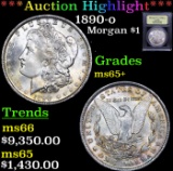 ***Auction Highlight*** 1890-o Morgan Dollar $1 Graded GEM+ Unc By USCG (fc)
