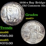 1936-s Bay Bridge Old Commem Half Dollar 50c Grades GEM+ Unc
