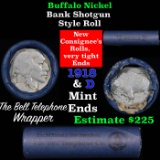 Buffalo Nickel Shotgun Roll in Bell Telephone Wrapper 1918 & d Mint Ends