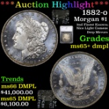 ***Auction Highlight*** 1882-o Morgan Dollar 1 Graded ms65+ dmpl By SEGS (fc)
